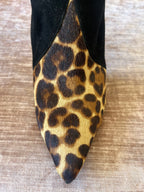 ROBERT ROBERT Leopard Fur Ankle Boot. Sz 9/40