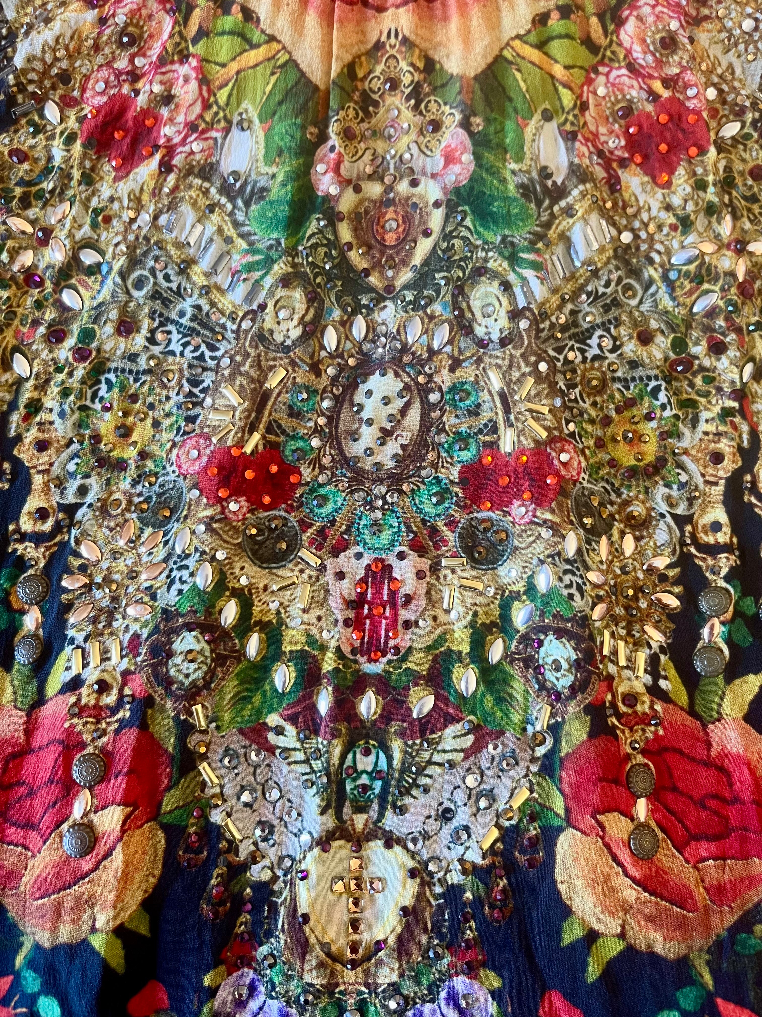 CAMILLA Lift The Veil A-Line Frill Dress. Sz S (8-14)