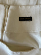 CARLA ZAMPATTI Ivory Crepe Pencil Skirt. Sz 10