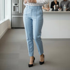 TOKITO Light Blue Pintuck Pant. Sz 14