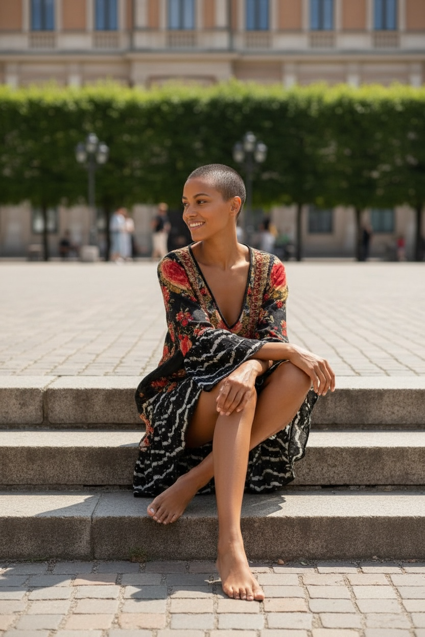 CAMILLA Lift The Veil A-Line Frill Dress. Sz S (8-14)