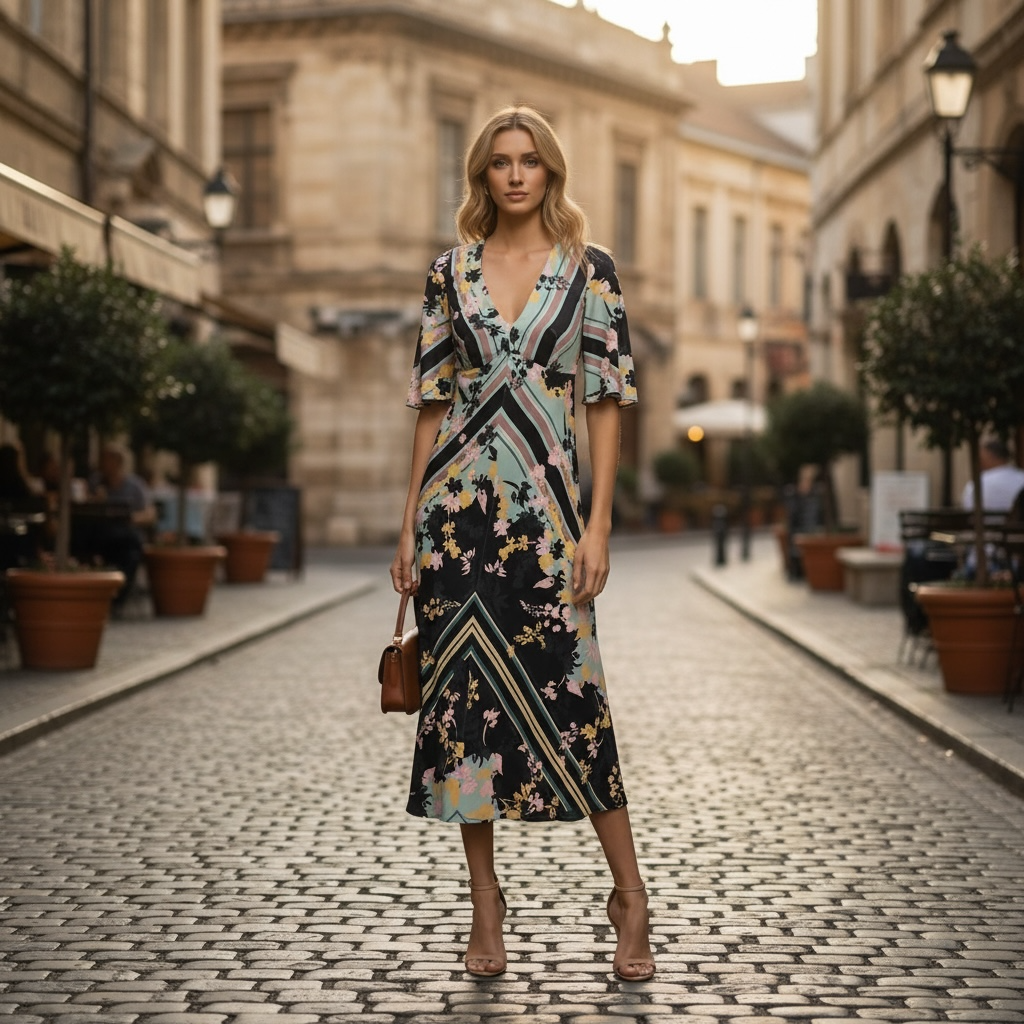 MOSS & SPY Mayflower Dress. Sz 12