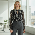 WITCHERY Plisse Pleat Georgette Blouse. Sz 10