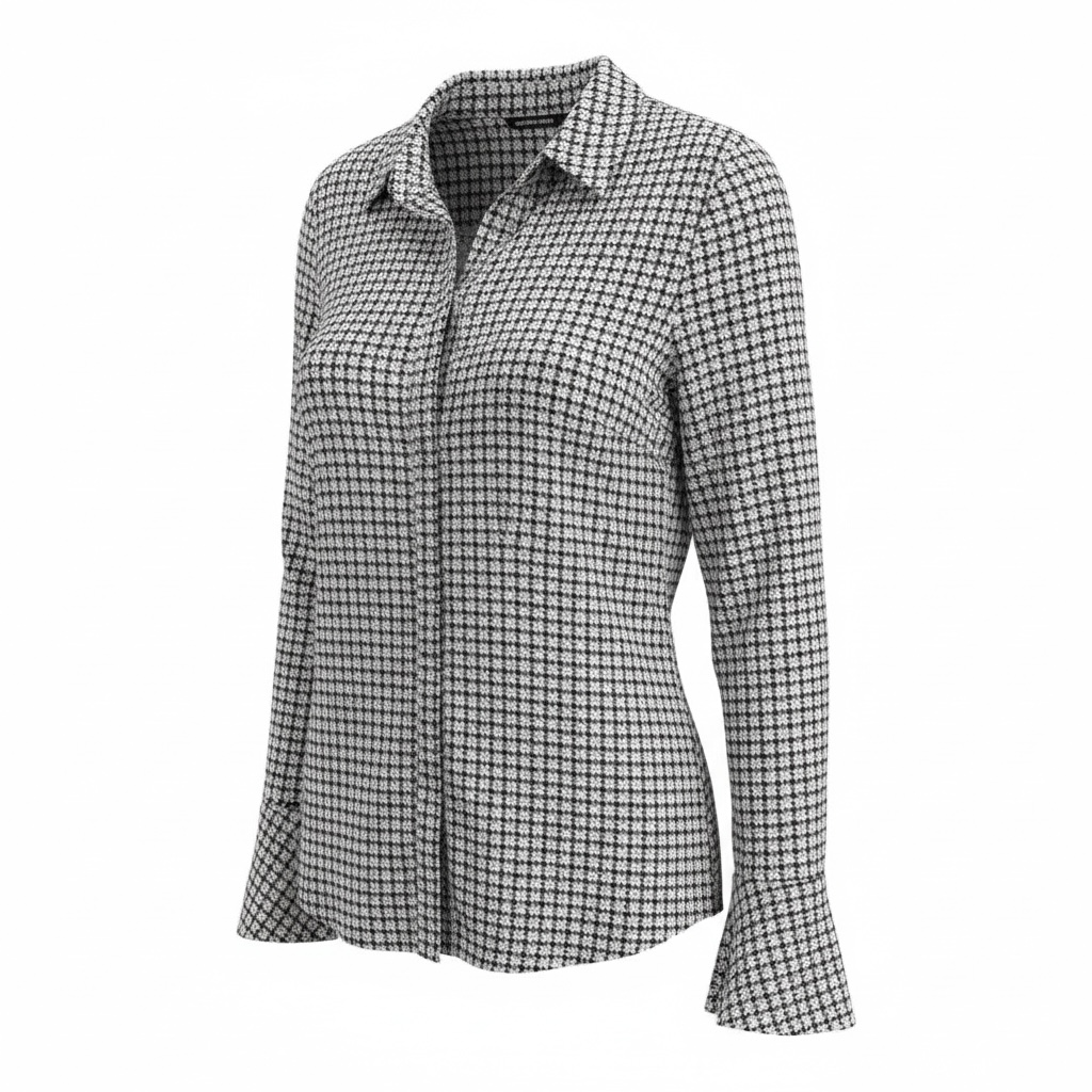COUNTRY ROAD Checkered LS Corporate Shirt. Sz 12